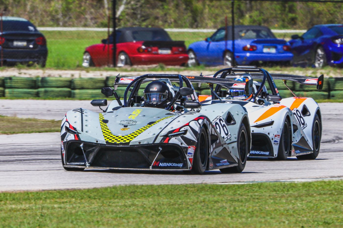 Two Rush SRs racing side by side
