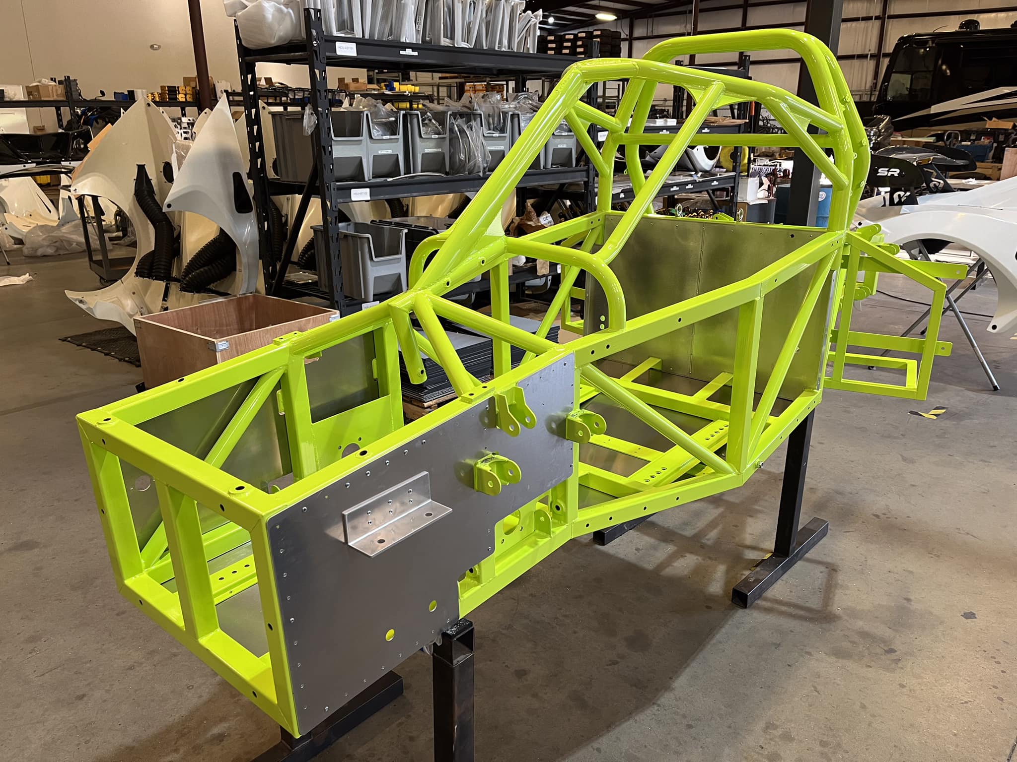 Powder coated Rush SR chassis